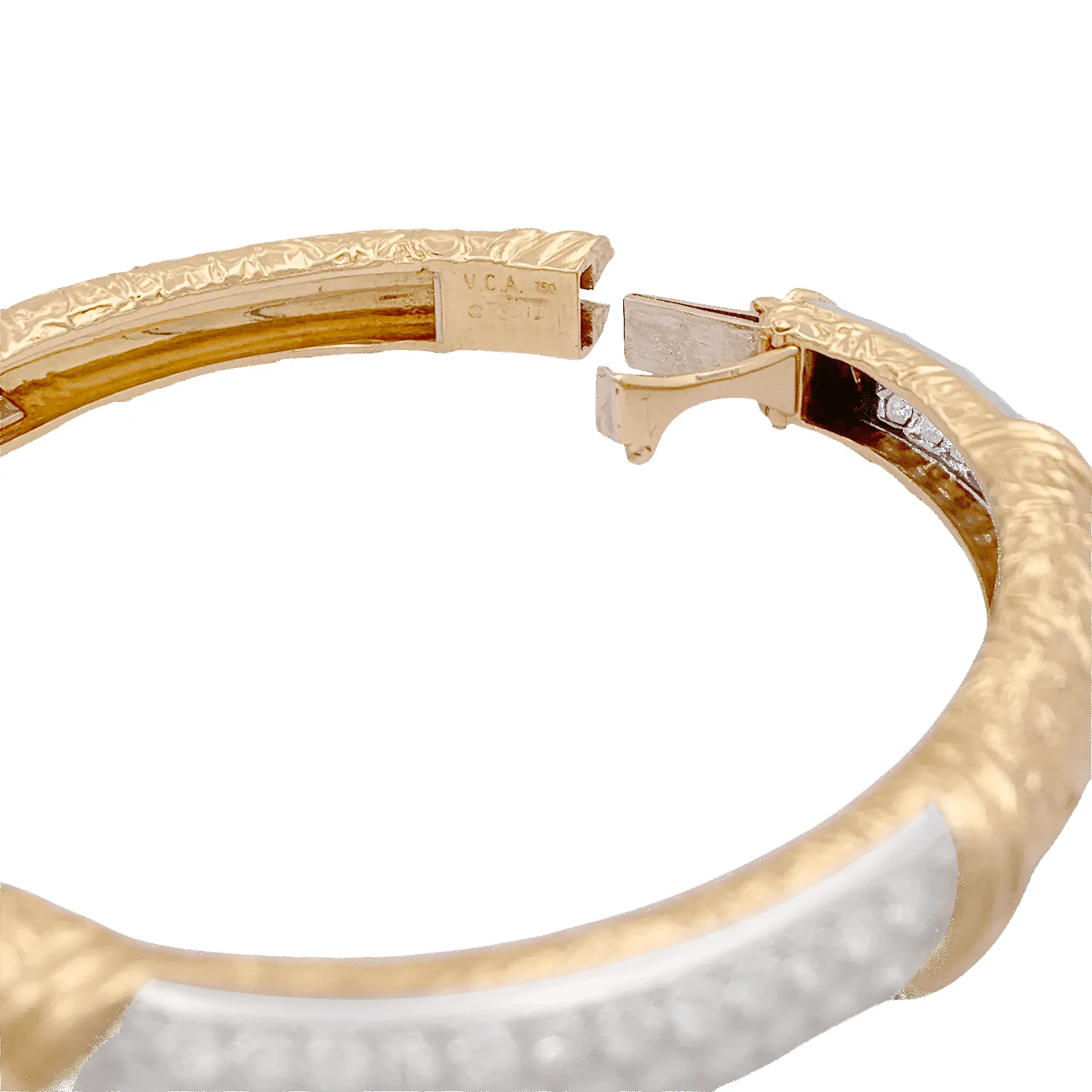 Bracelet jonc Van Cleef & Arpels, or jaune et diamants sold by 58 Facettes product image thumbnail 4