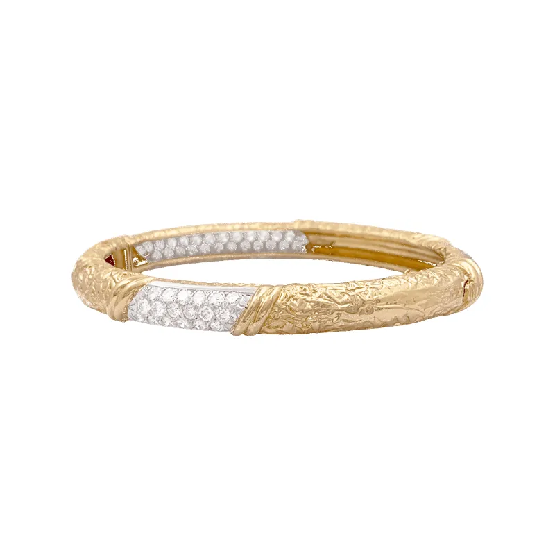 Bracelet jonc Van Cleef & Arpels, or jaune et diamants sold by 58 Facettes