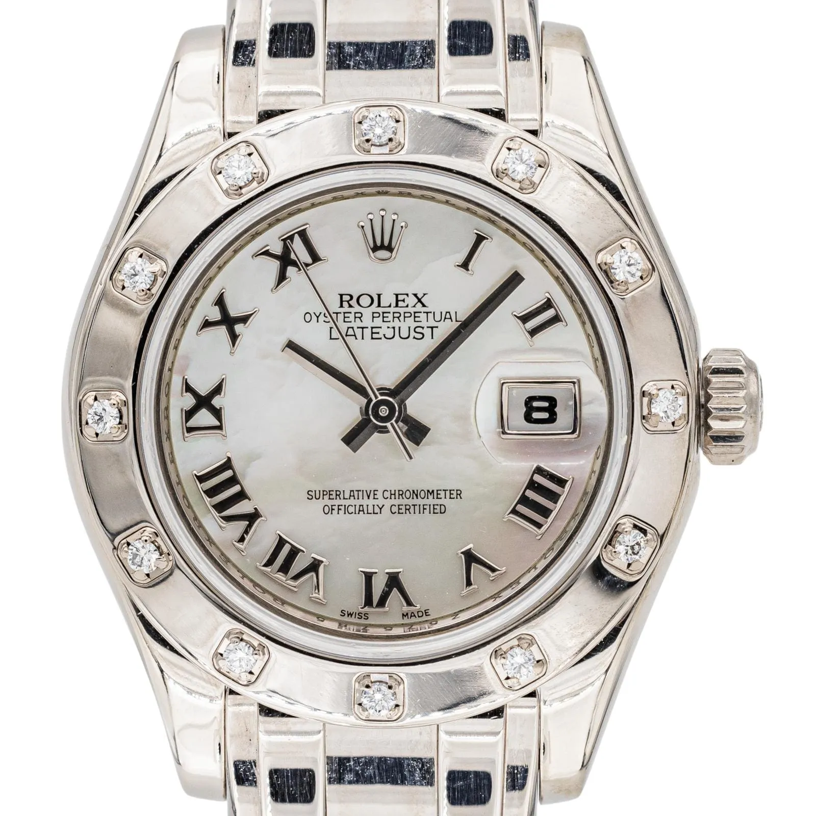 Montre Rolex Datejust Pearlmaster Or blanc Diamant sold by 58 Facettes product image thumbnail 4