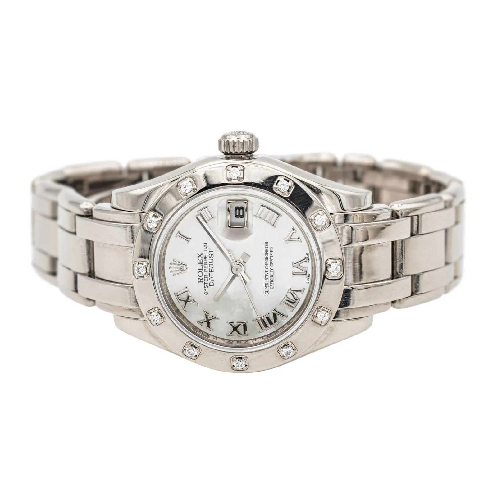 Montre Rolex Datejust Pearlmaster Or blanc Diamant sold by 58 Facettes product image thumbnail 3
