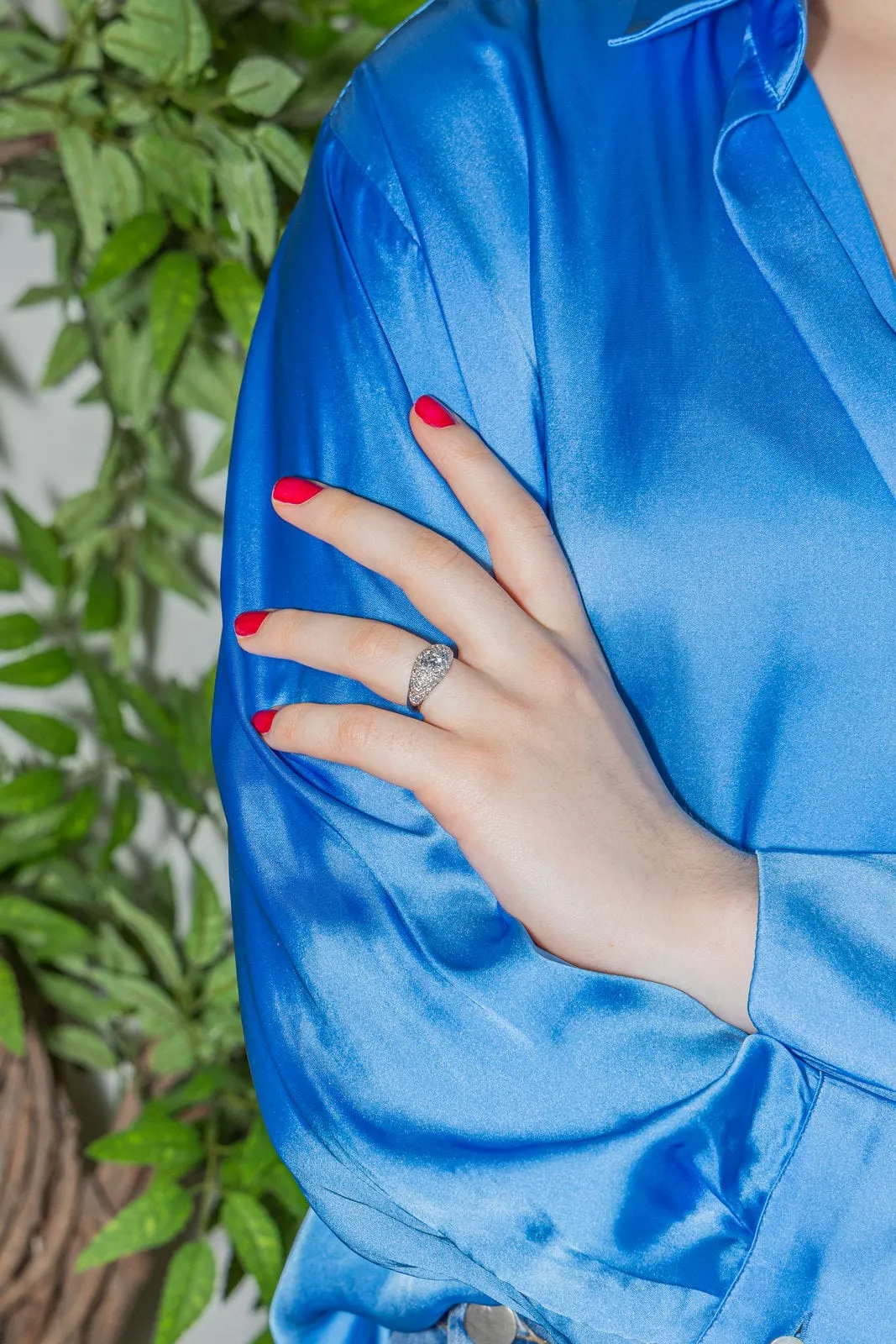 Bague Bandeau Or blanc Diamant sold by 58 Facettes product image thumbnail 2