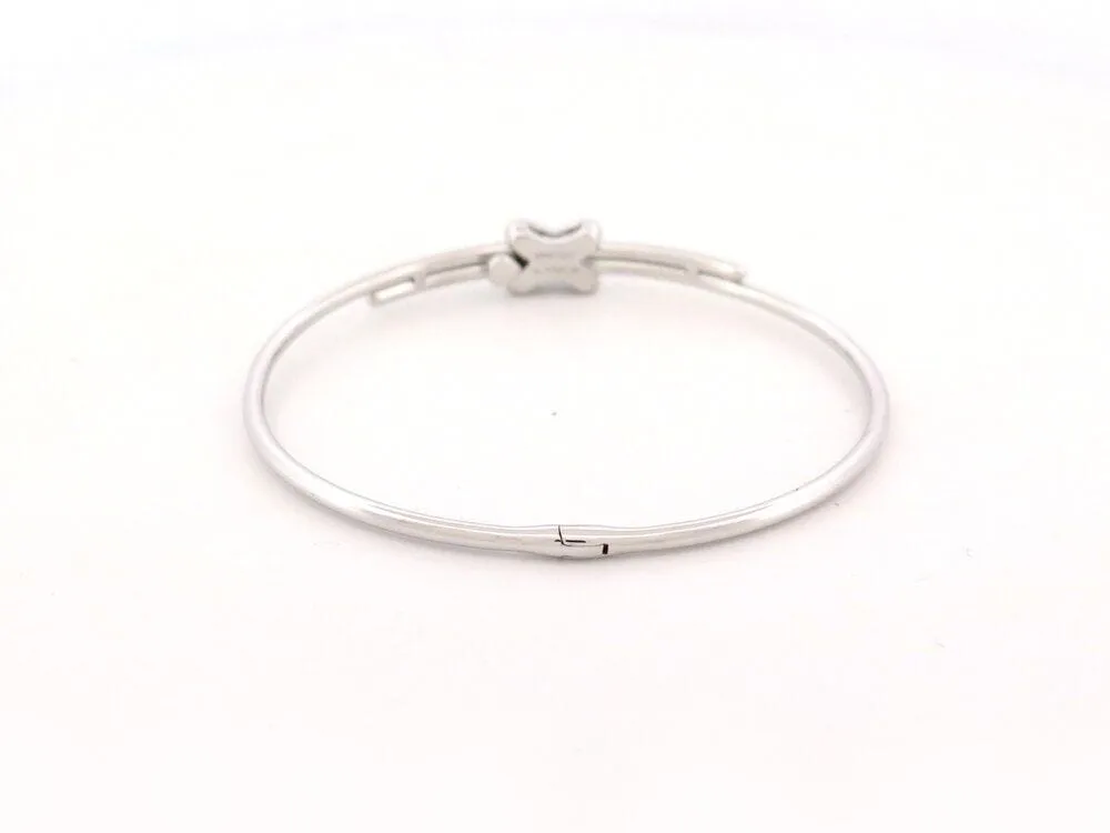 bracelet CHAUMET jonc jeux de liens en or blanc 18k 13.4gr diamants sold by 58 Facettes product image thumbnail 4