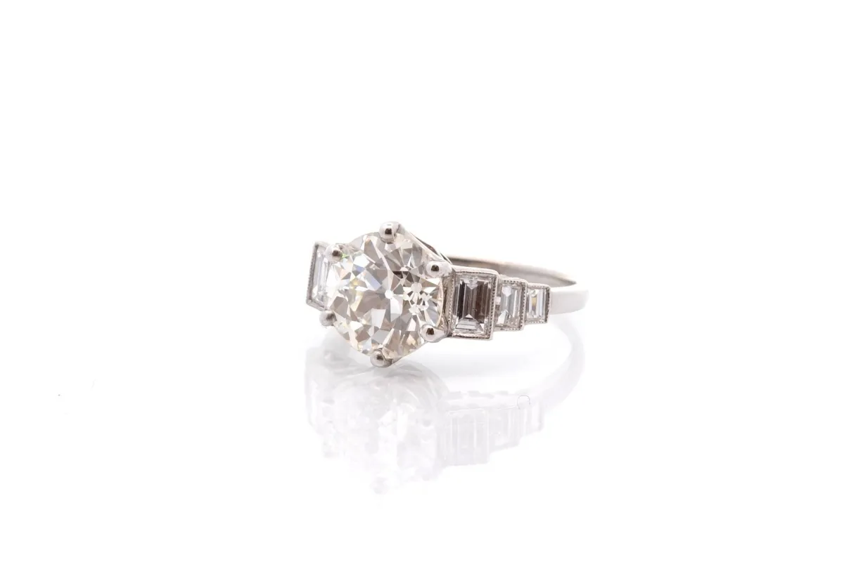 Bague diamant de 3,18cts en platine sold by 58 Facettes