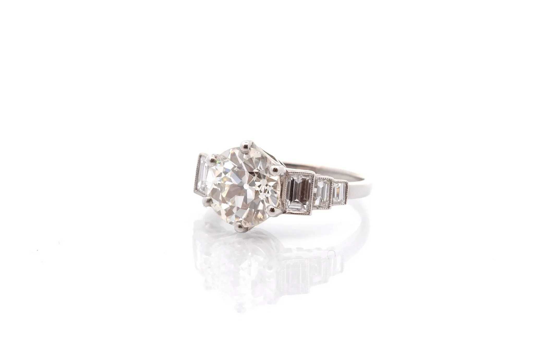 Bague diamant de 3,18cts en platine sold by 58 Facettes