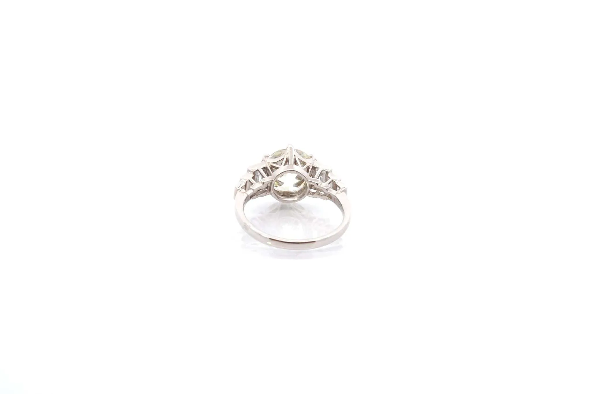 Bague diamant de 3,18cts en platine sold by 58 Facettes product image thumbnail 5