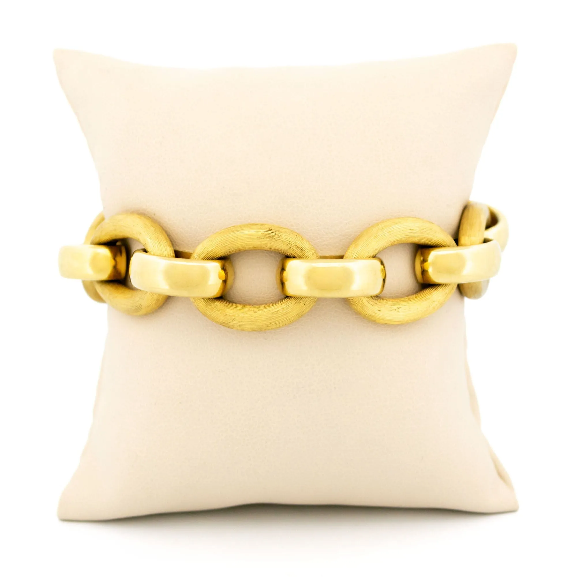 Bracelet à maillons fantaisie en or jaune 14 carats sold by 58 Facettes