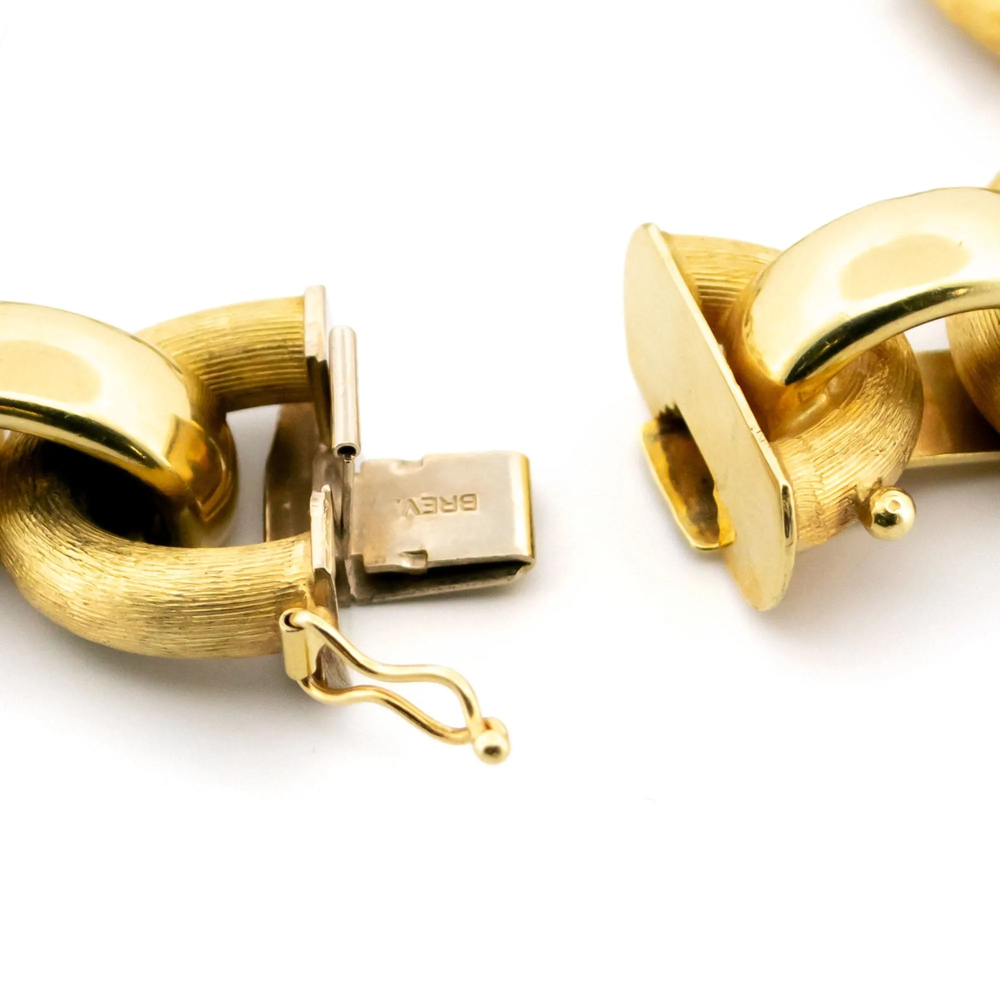 Bracelet à maillons fantaisie en or jaune 14 carats sold by 58 Facettes product image thumbnail 4