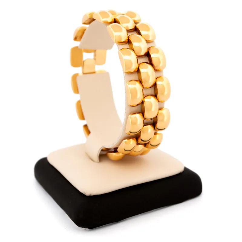 Bracelet à maillons panthère en or jaune 18 carats 17300-9156 sold by 58 Facettes