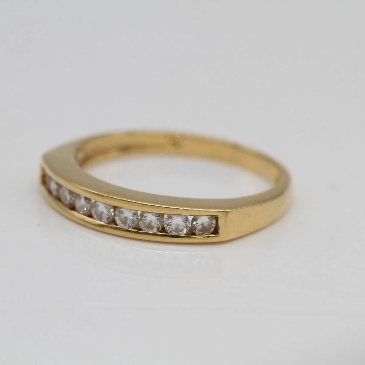 Demi-alliance en or 18 carats avec diamants sold by 58 Facettes product image thumbnail 3
