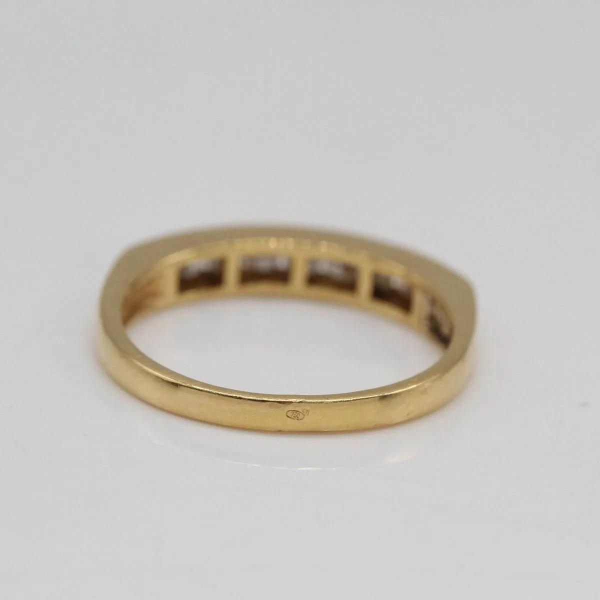 Demi-alliance en or 18 carats avec diamants sold by 58 Facettes product image thumbnail 4