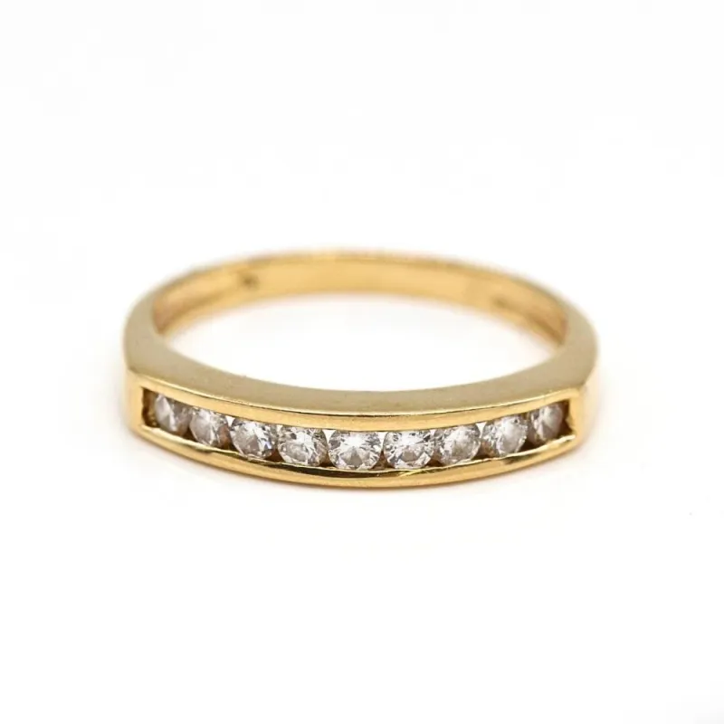 Demi-alliance en or 18 carats avec diamants made by 58 Facettes