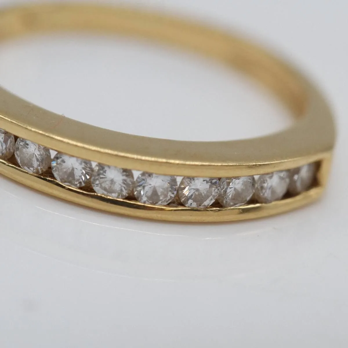 Demi-alliance en or 18 carats avec diamants sold by 58 Facettes product image thumbnail 5