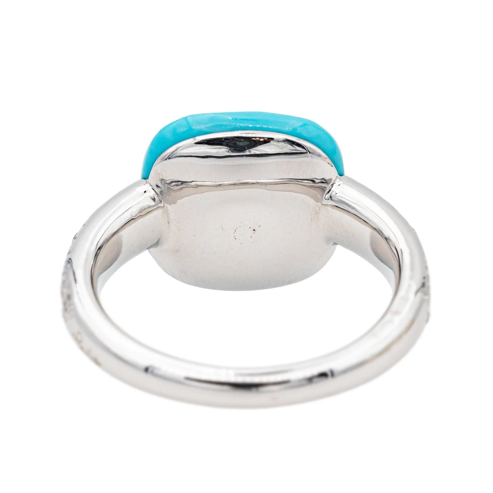 Pomellato Bague Capri Or blanc Turquoise, Diamant sold by 58 Facettes product image thumbnail 5