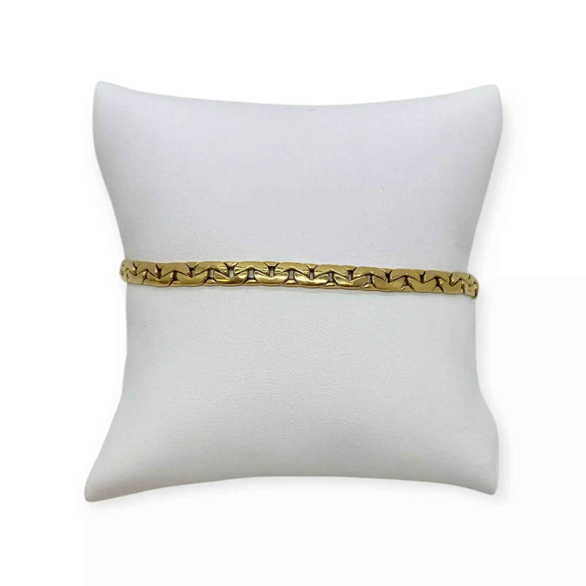 Bracelet or jaune maille haricot sold by 58 Facettes product image thumbnail 3