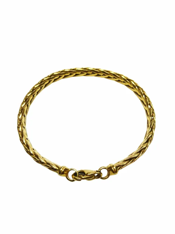 Bracelet en or jaune, maille palmier sold by 58 Facettes