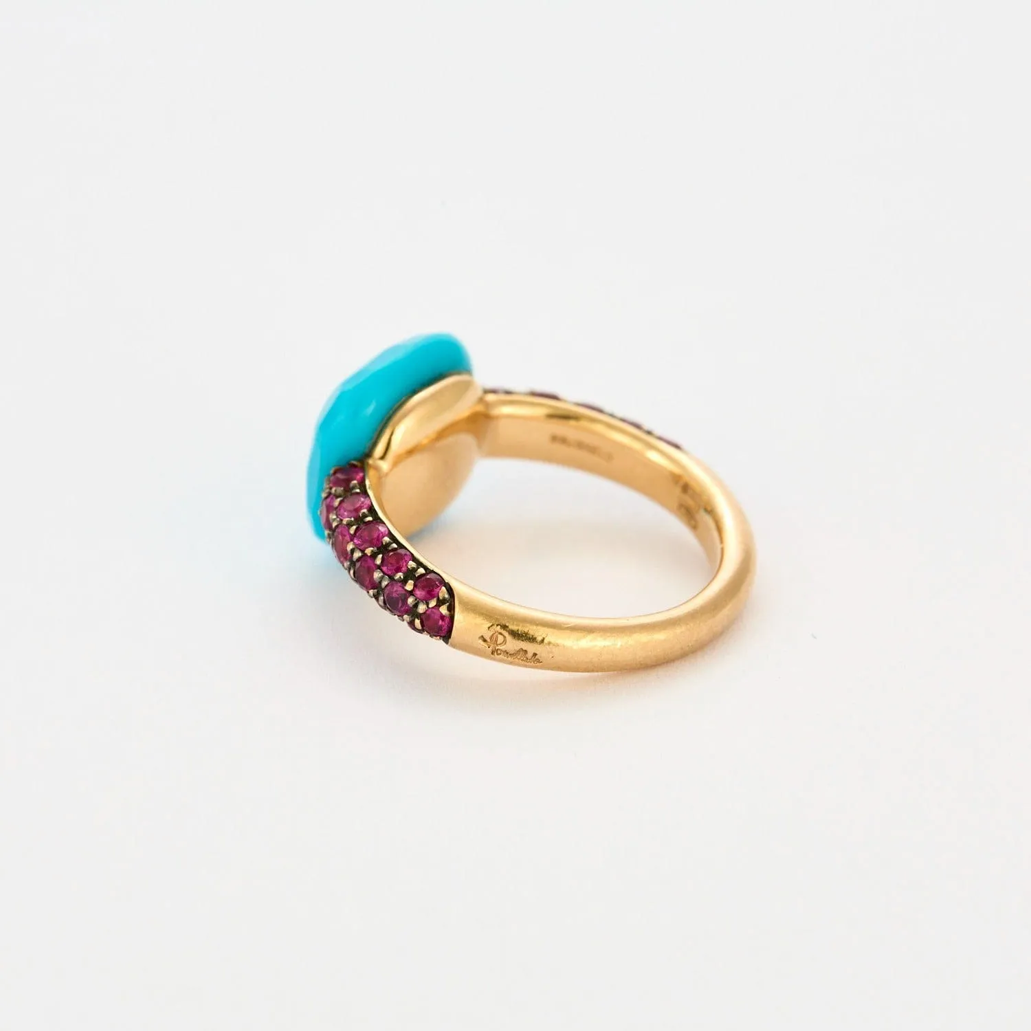 POMELLATO - Capri - Bague or rose, turquoise et rubis sold by 58 Facettes product image thumbnail 5