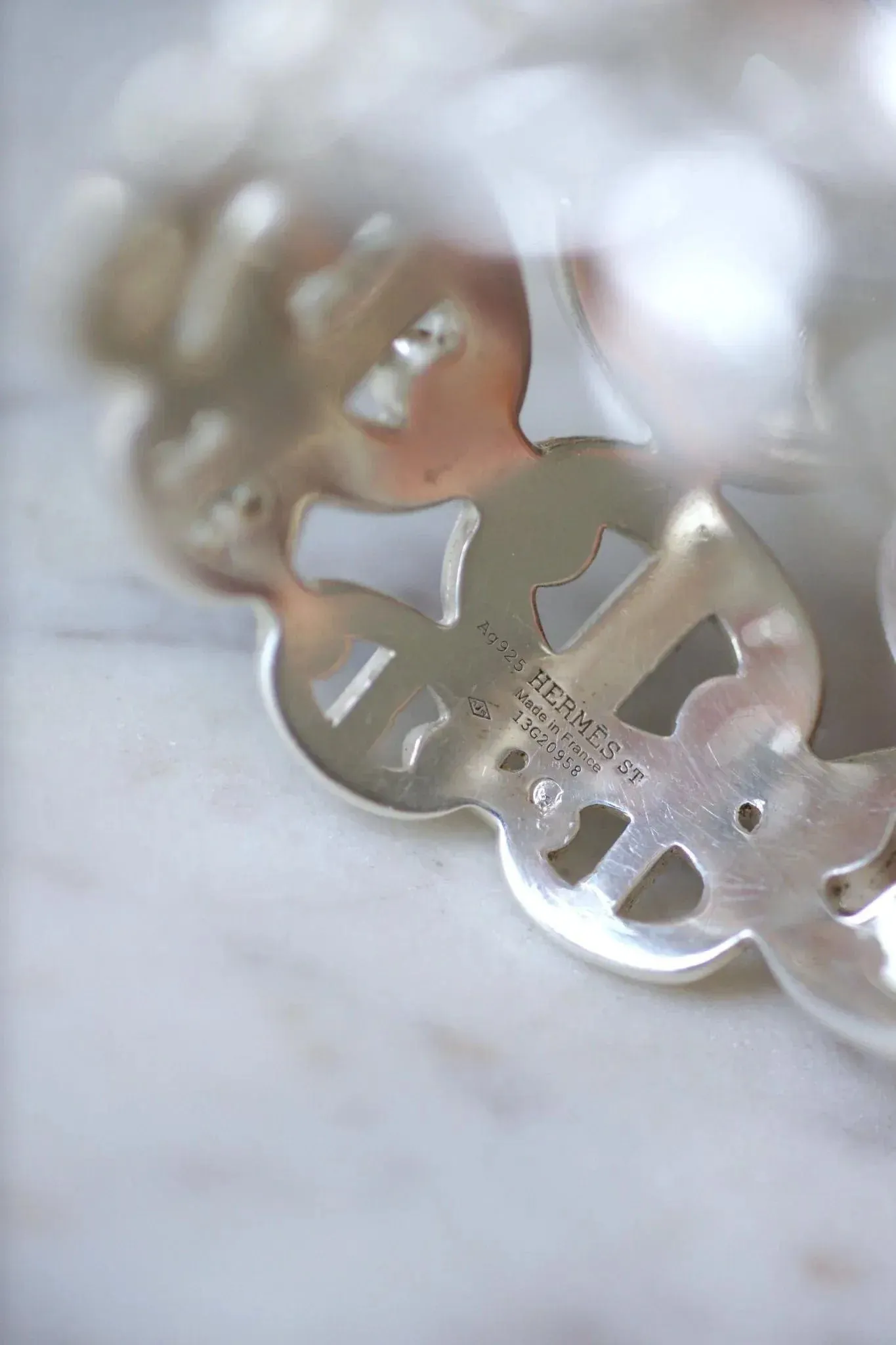 Bracelet Manchette Hermès Chaîne d'Ancre Enchaînée Argent sold by 58 Facettes product image thumbnail 5