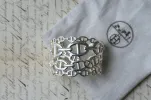 Bracelet Manchette Hermès Chaîne d'Ancre Enchaînée Argent sold by 58 Facettes
