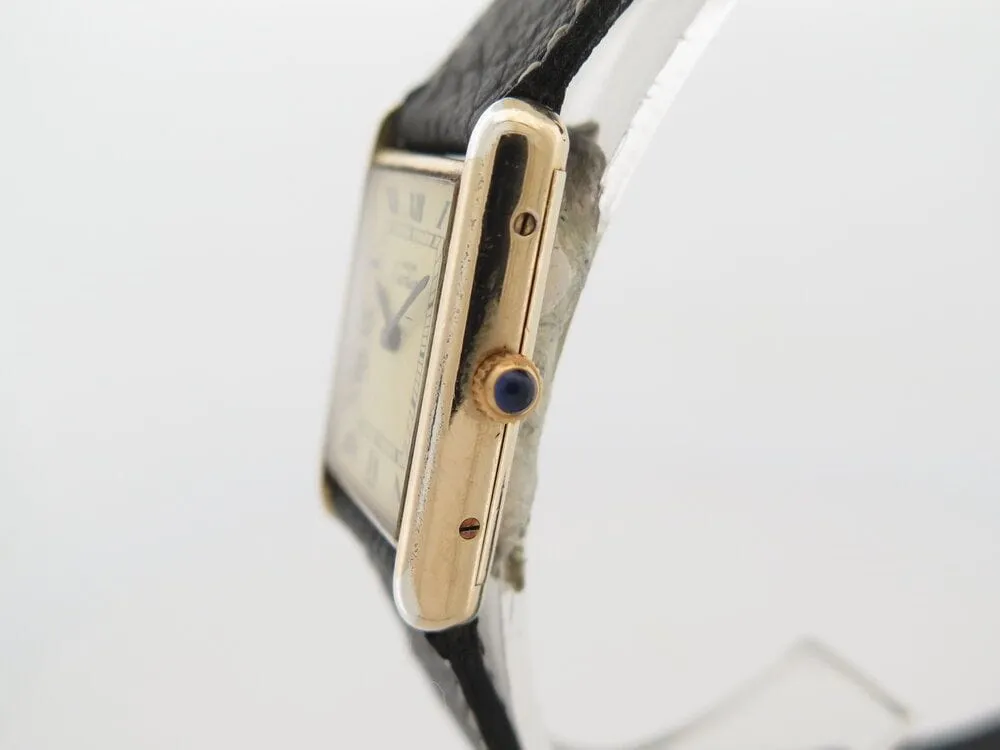 vintage montre must de CARTIER tank 30 mm mecanique vermeil dore en sold by 58 Facettes product image thumbnail 4
