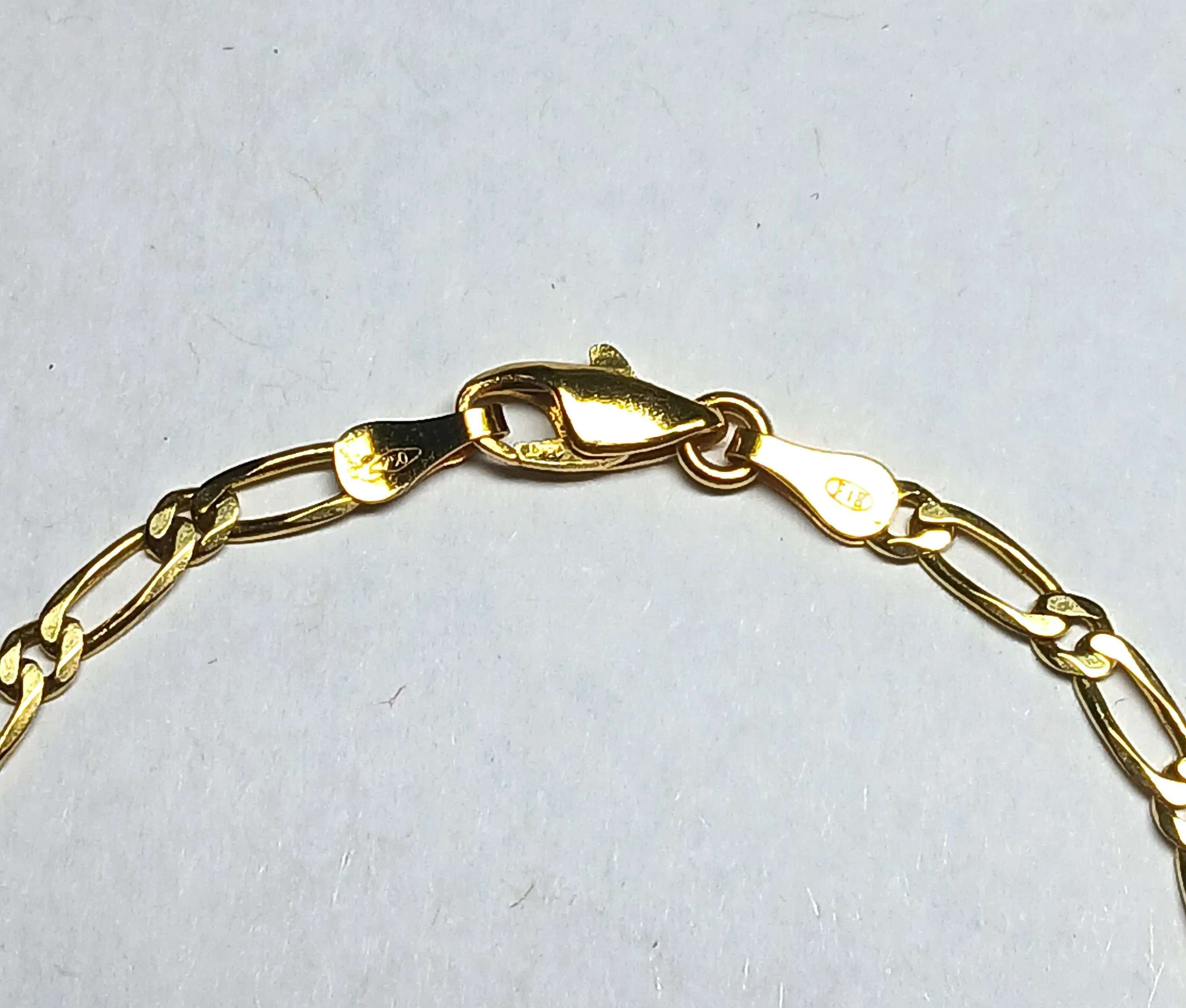 Bracelet en or jaune, maille figaro sold by 58 Facettes product image thumbnail 2