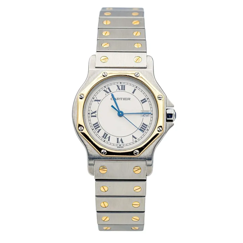 Cartier Montre Santos Acier, Or jaune sold by 58 Facettes
