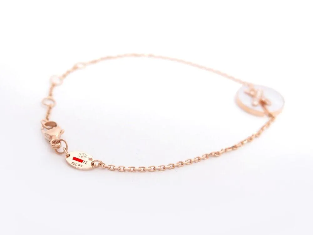 bracelet CHAUMET jeux de liens harmony 084231 diamants or rose 18k sold by 58 Facettes product image thumbnail 5