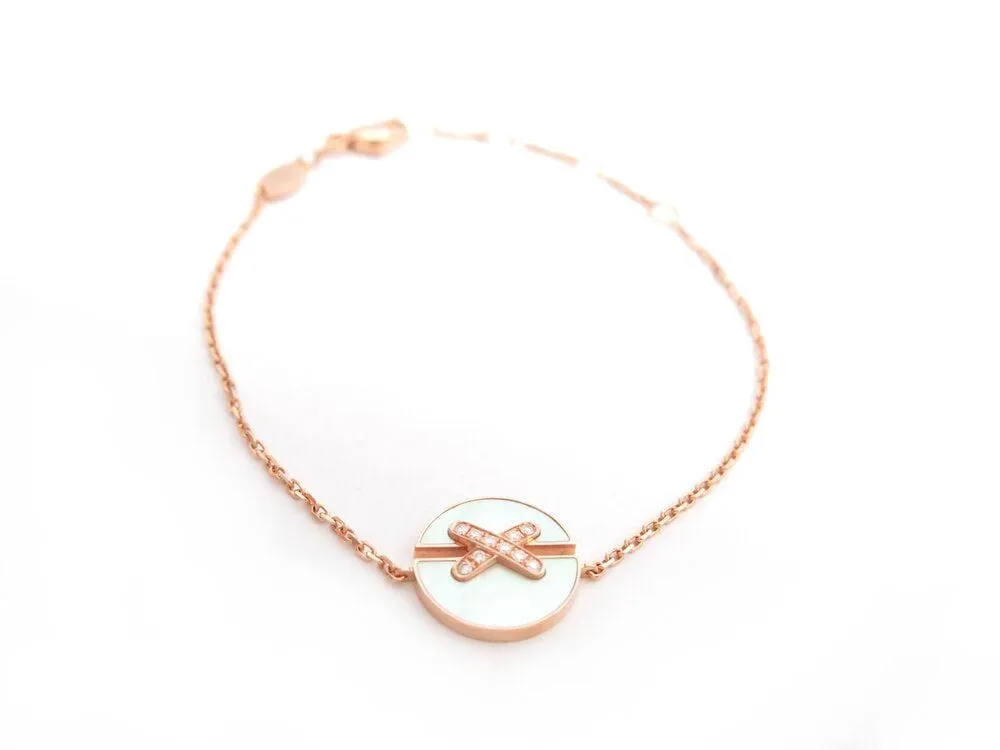 bracelet CHAUMET jeux de liens harmony 084231 diamants or rose 18k sold by 58 Facettes product image thumbnail 2