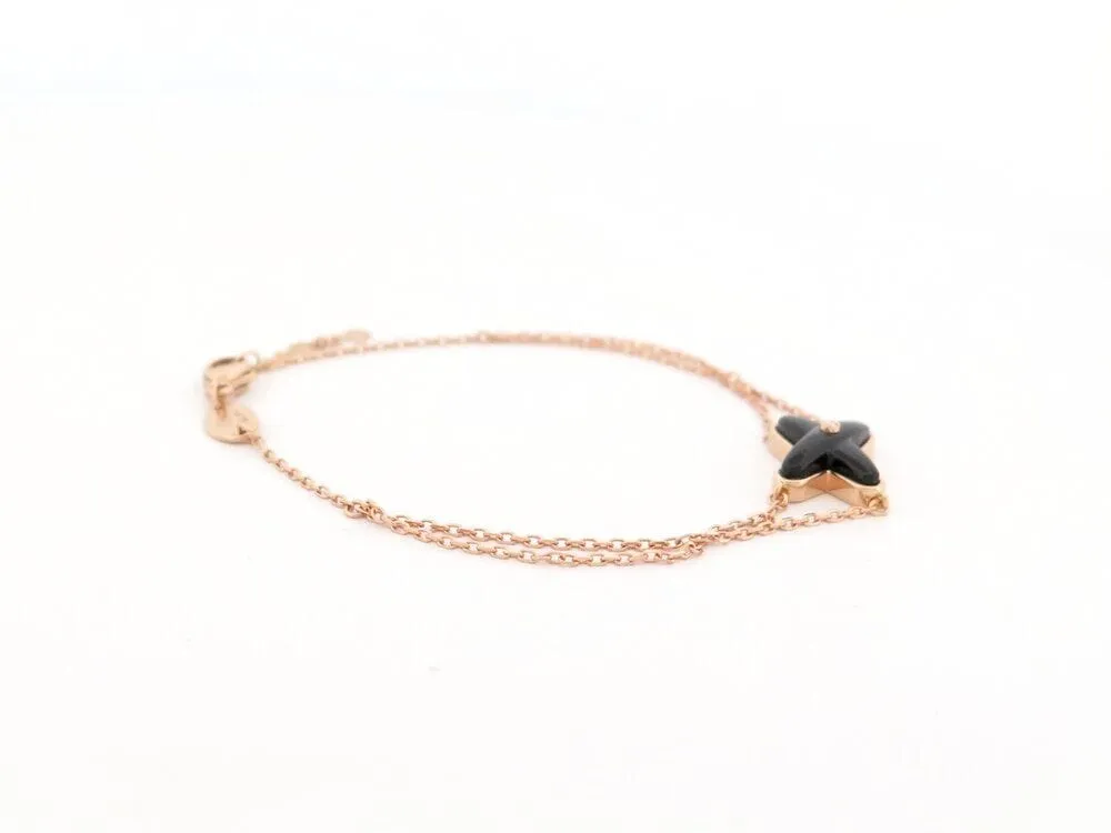 bracelet CHAUMET jeux de liens onyx diamant en or rose 18k 15-17 cm sold by 58 Facettes product image thumbnail 3