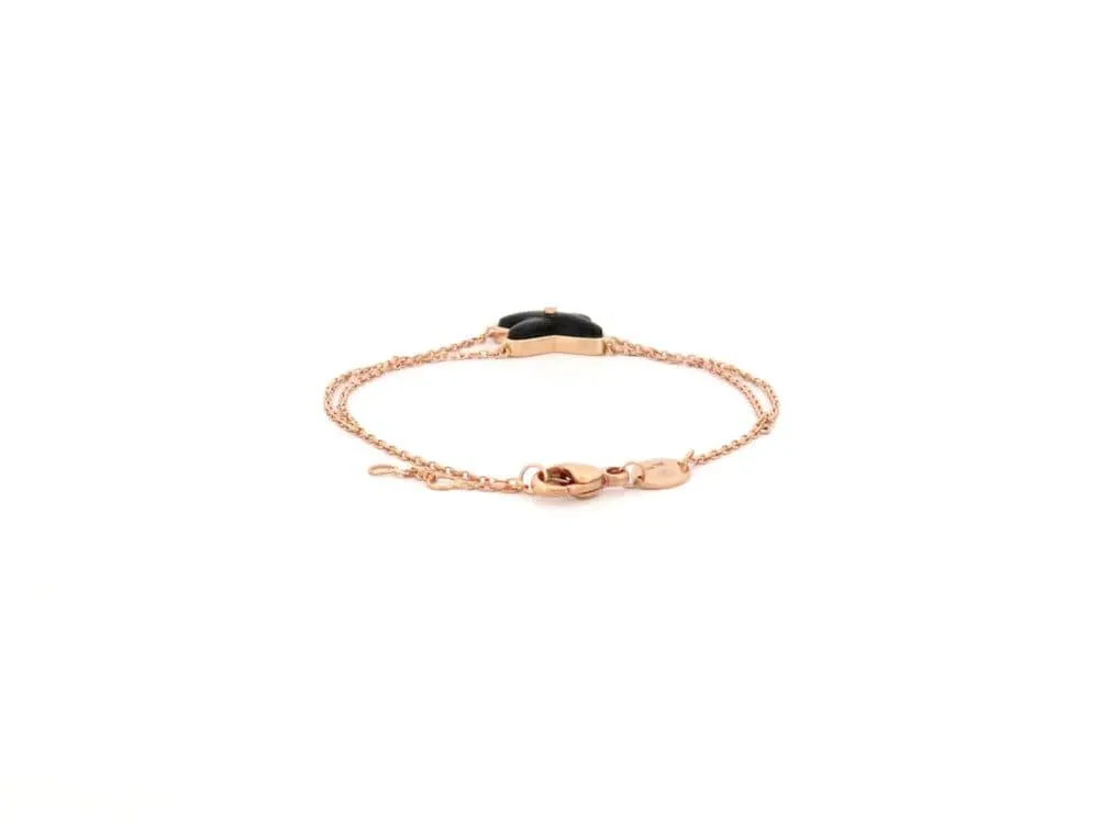 bracelet CHAUMET jeux de liens onyx diamant en or rose 18k 15-17 cm sold by 58 Facettes product image thumbnail 4