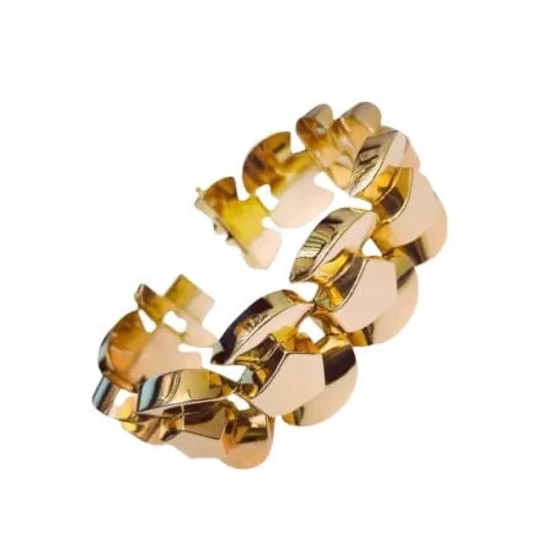 Bracelet tank or jaune sold by 58 Facettes