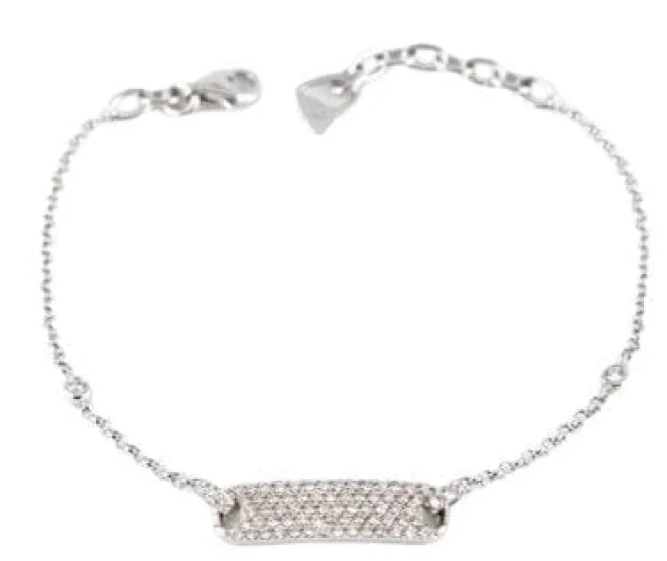 Bracelet gourmette or gris, brillants sold by 58 Facettes