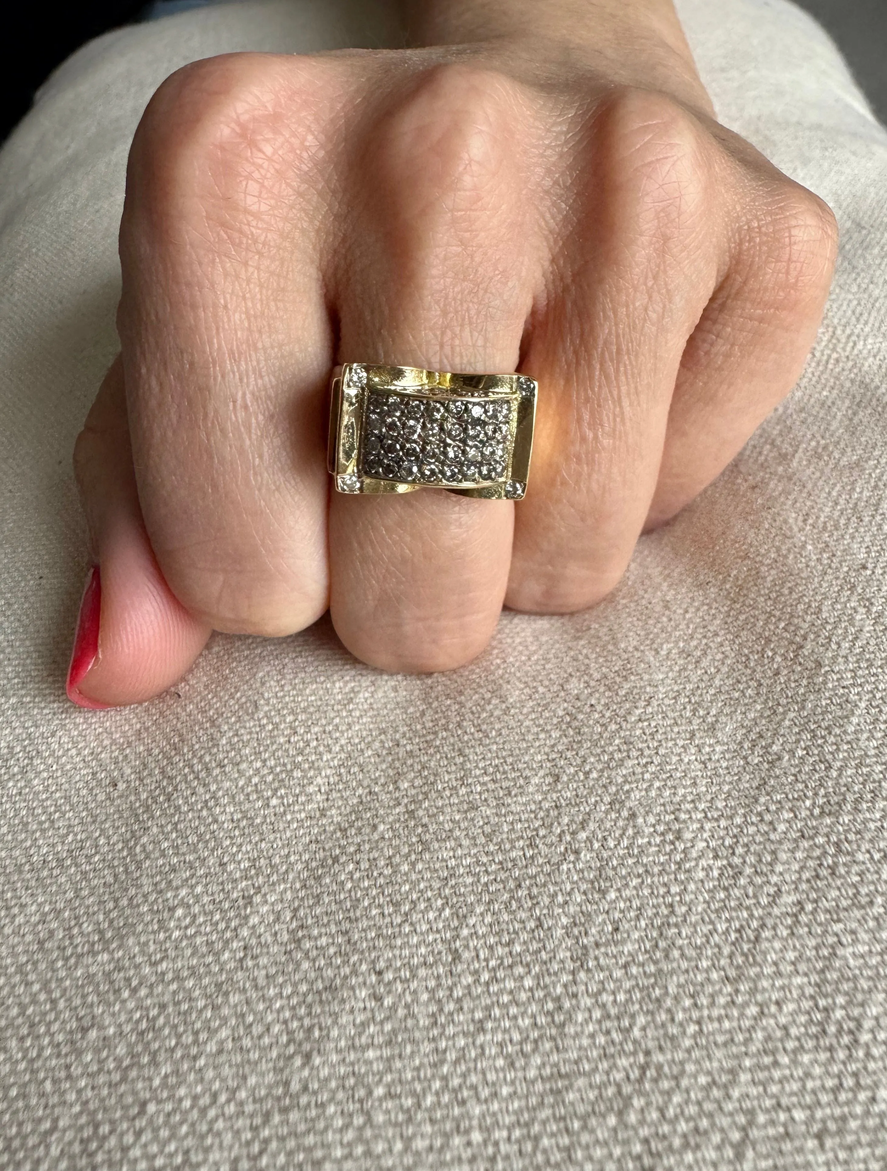 Bague or pavage 44 diamants sold by 58 Facettes product image thumbnail 3