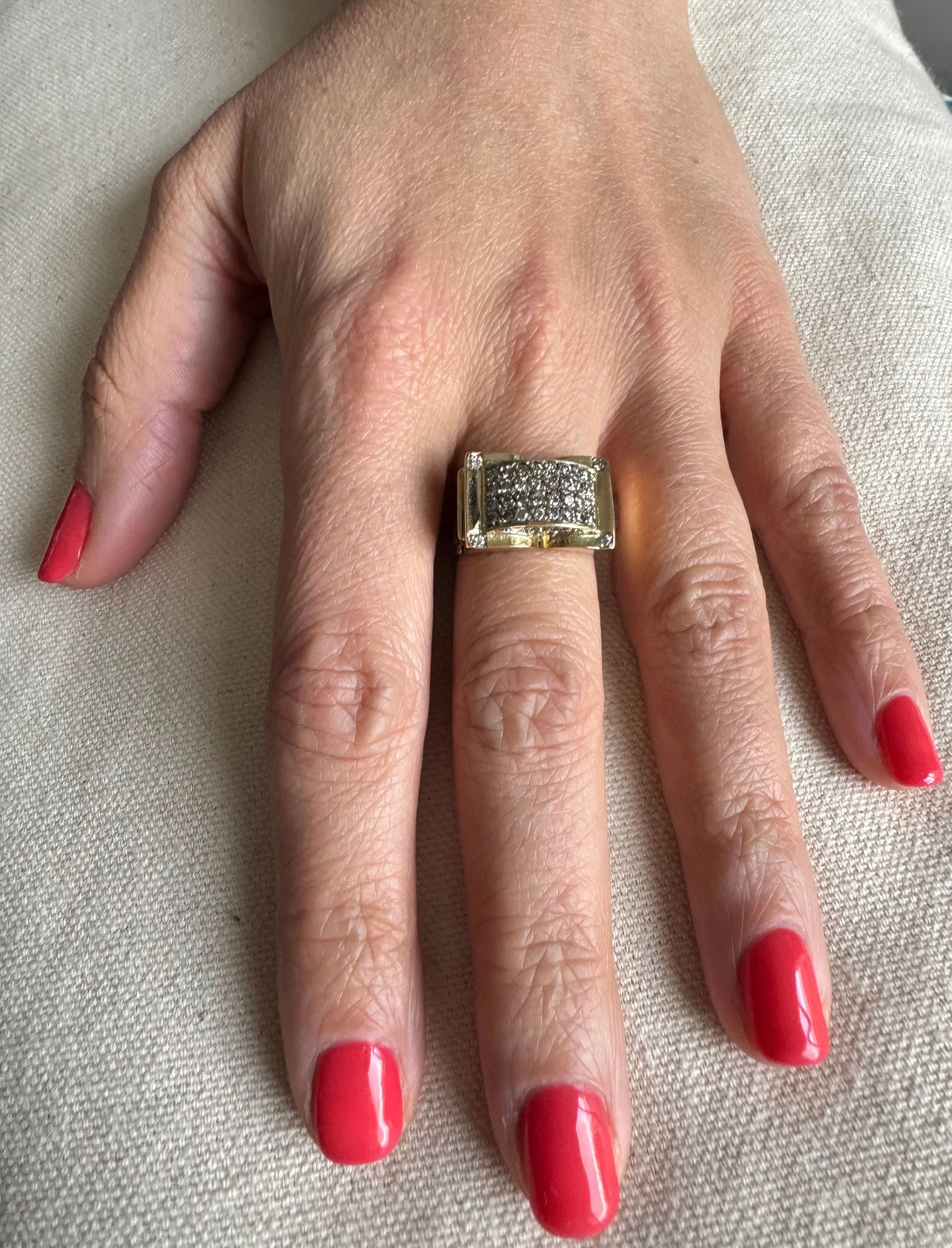 Bague or pavage 44 diamants sold by 58 Facettes product image thumbnail 2