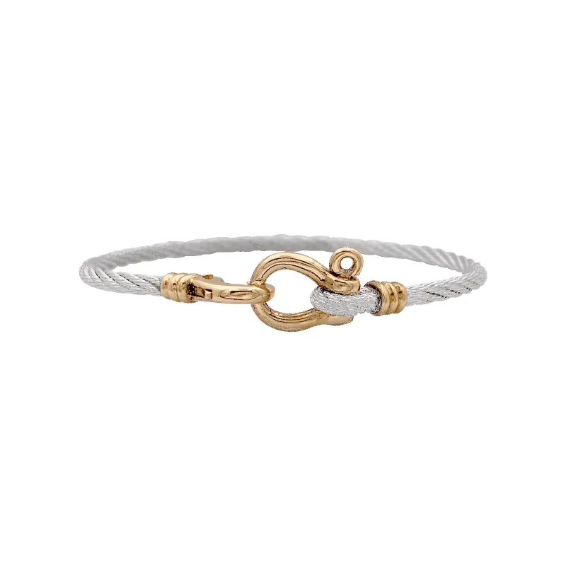 Bracelet vintage Fred "Force 10" or et acier. sold by 58 Facettes