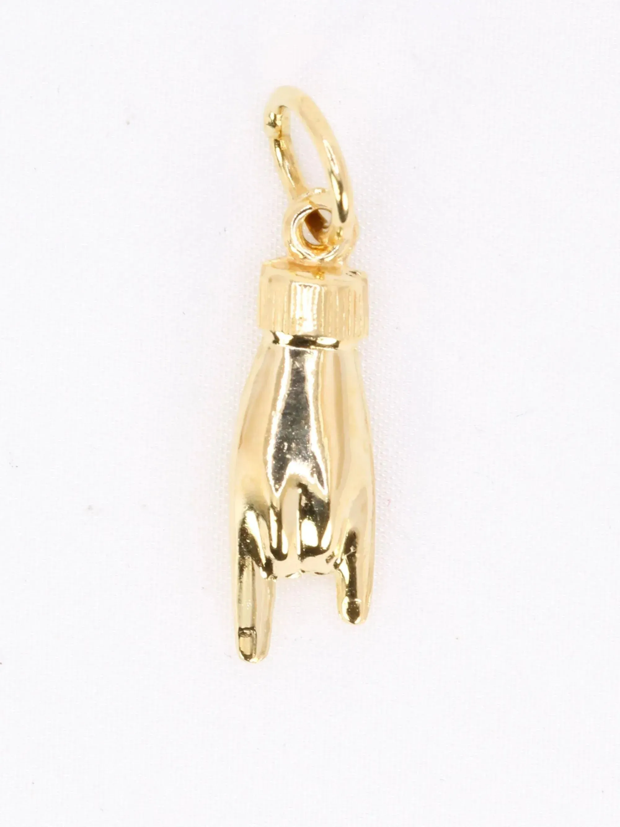 Pendentif Charms main signe des cornes or jaune sold by 58 Facettes product image thumbnail 3