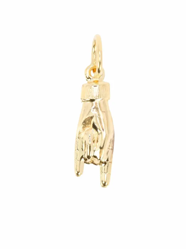Pendentif Charms main signe des cornes or jaune sold by 58 Facettes