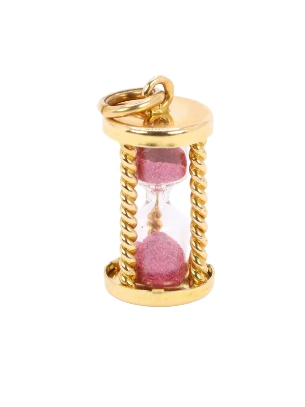 Pendentif charms vintage sablier or jaune sold by 58 Facettes