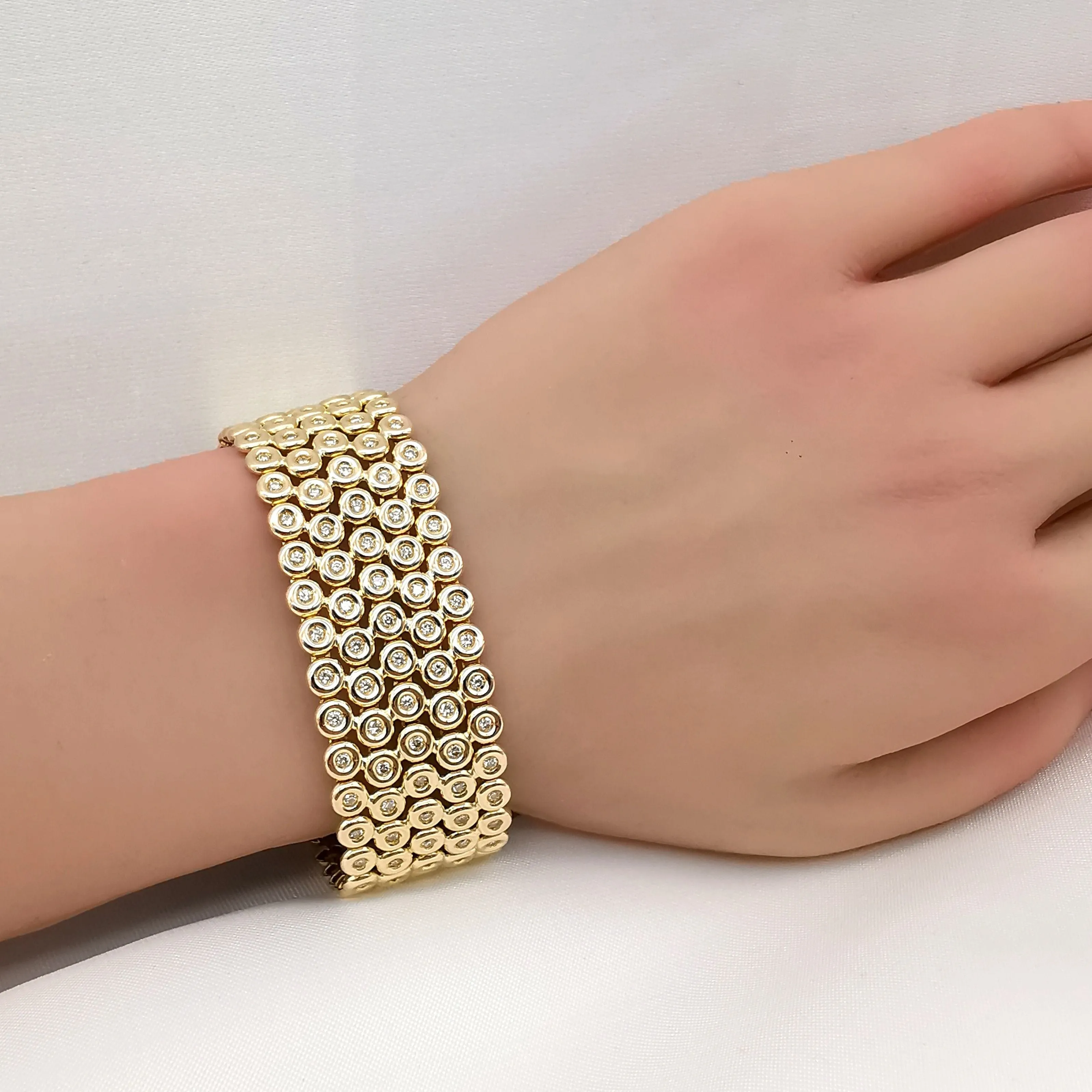 Bracelet or jaune et diamants sold by 58 Facettes product image thumbnail 2