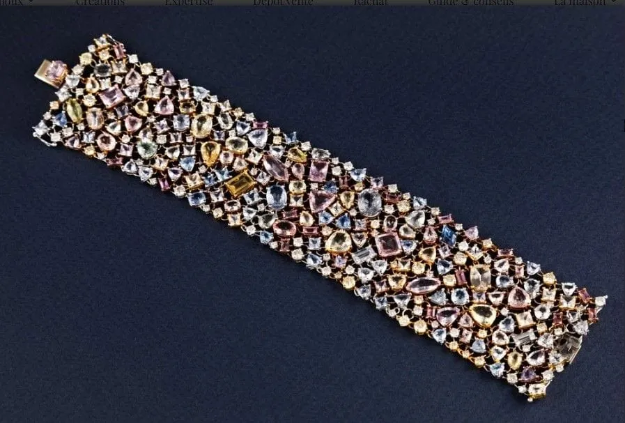 Bracelet dentelle serti de saphirs sold by 58 Facettes product image thumbnail 3