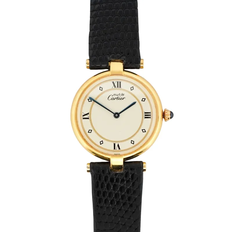 Cartier Must Vendôme - Cadran rond en or - LM sold by 58 Facettes