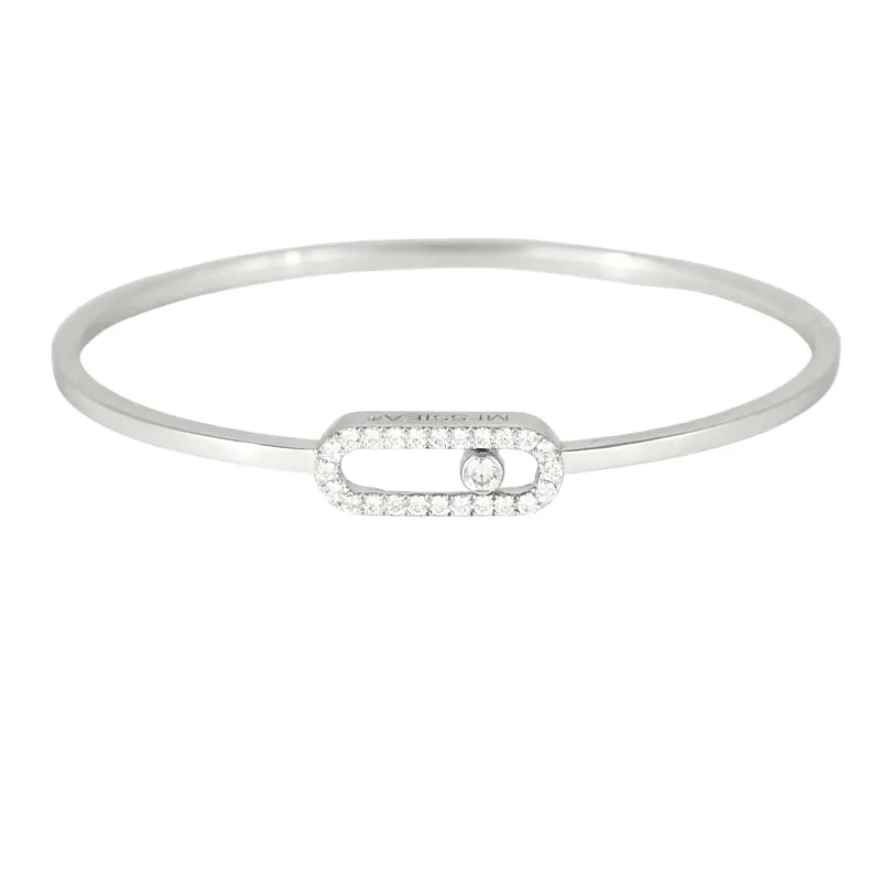 MESSIKA - Bracelet jonc FLEX MOVE UNO en or blanc sold by 58 Facettes