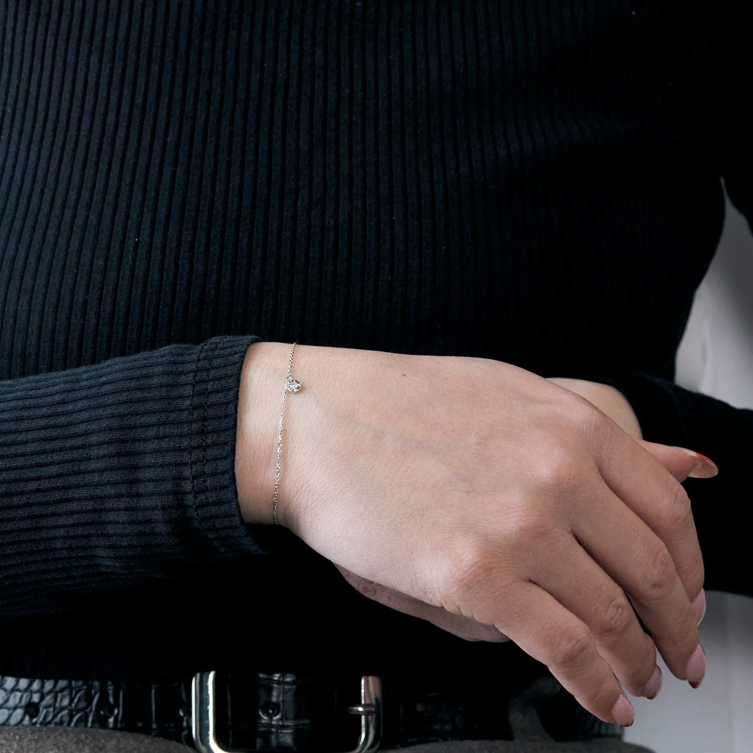 BRACELET OR BLANC DIAMANT 0,05ct sold by 58 Facettes product image thumbnail 2