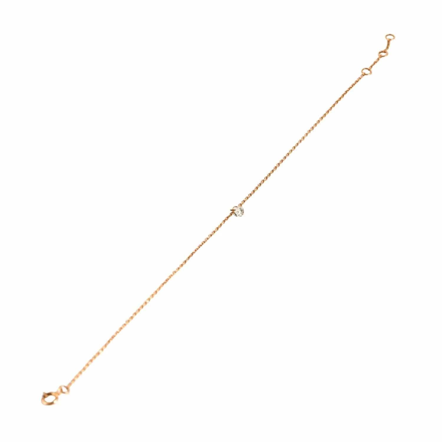 BRACELET OU DIAMANT ROSE 0,10ct sold by 58 Facettes
