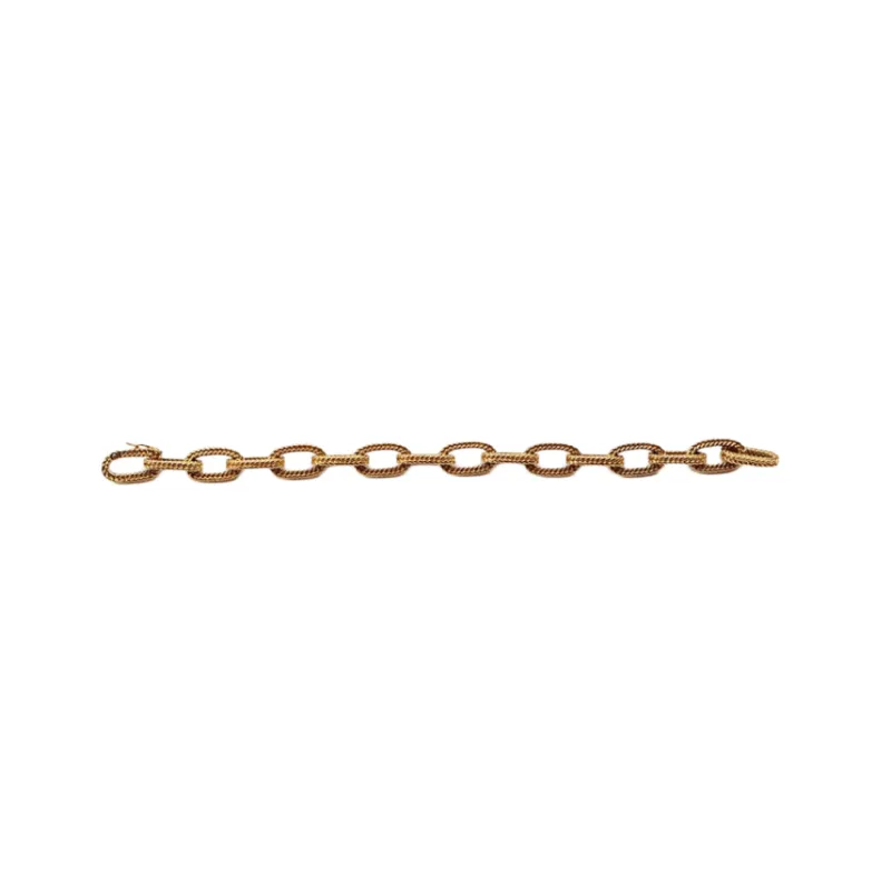 Bracelet chaîne en or jaune sold by 58 Facettes