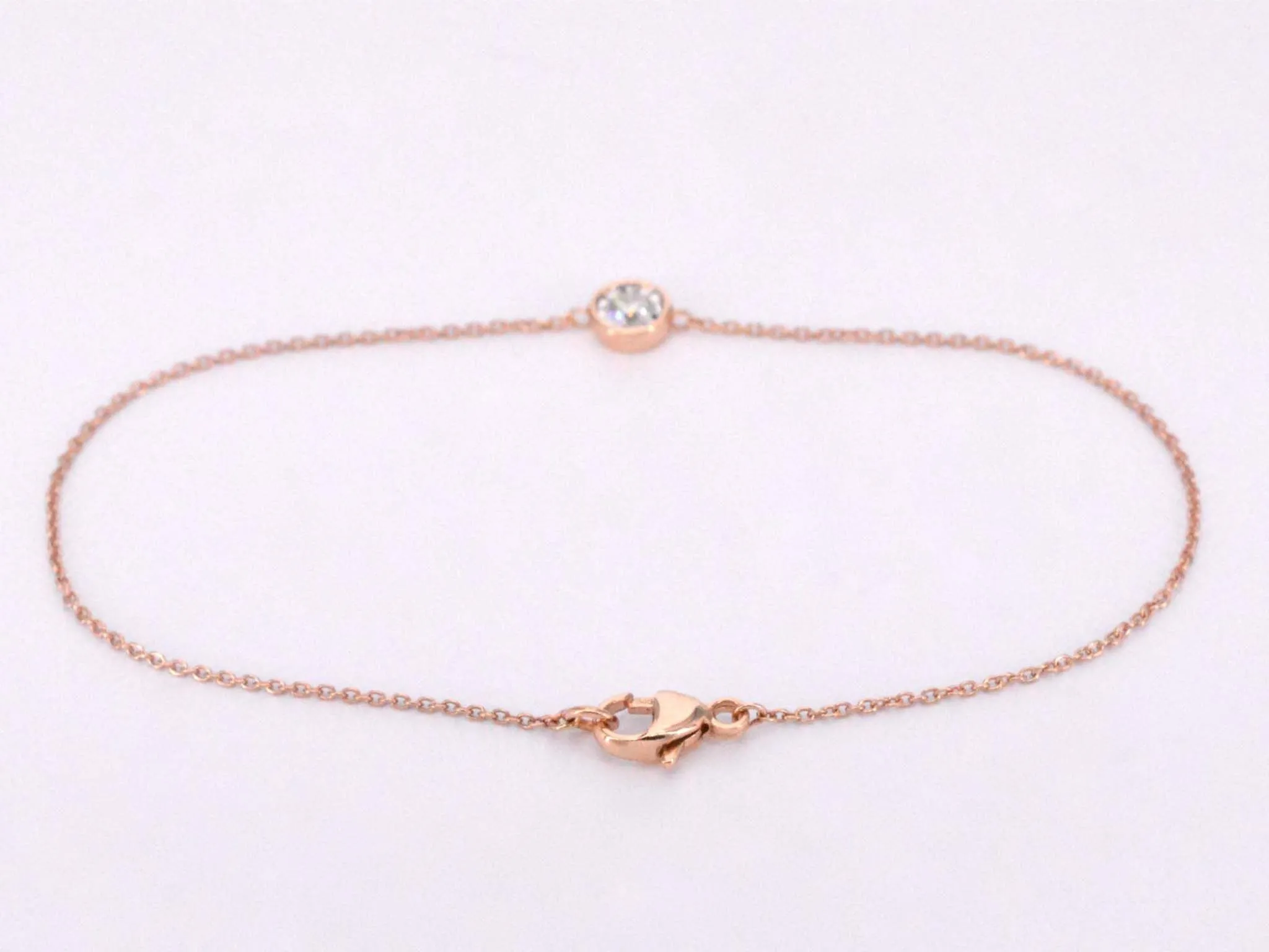 Bracelet en or rose avec diamant 0,10 carat sold by 58 Facettes product image thumbnail 4