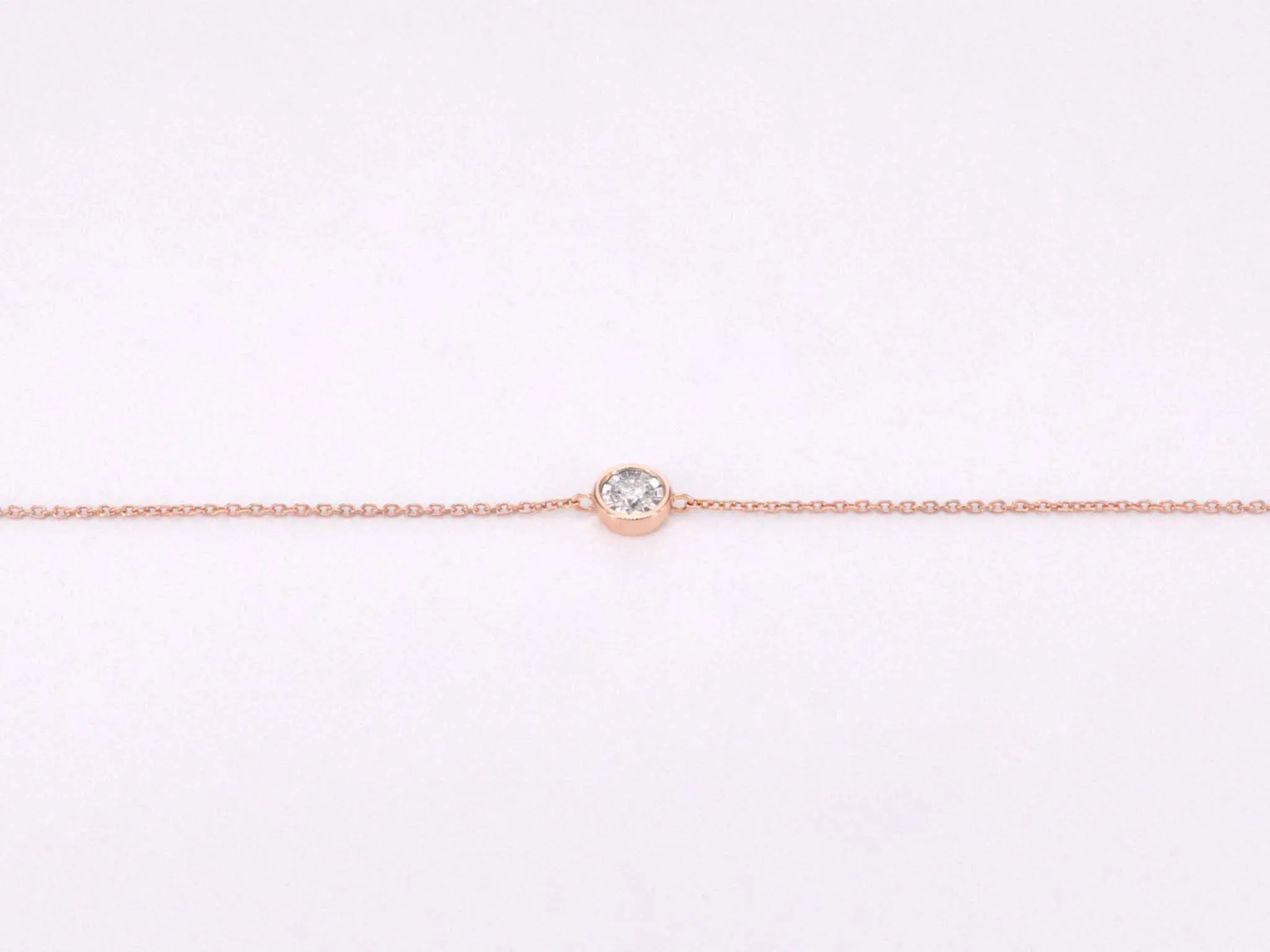 Bracelet en or rose avec diamant 0,10 carat sold by 58 Facettes product image thumbnail 5