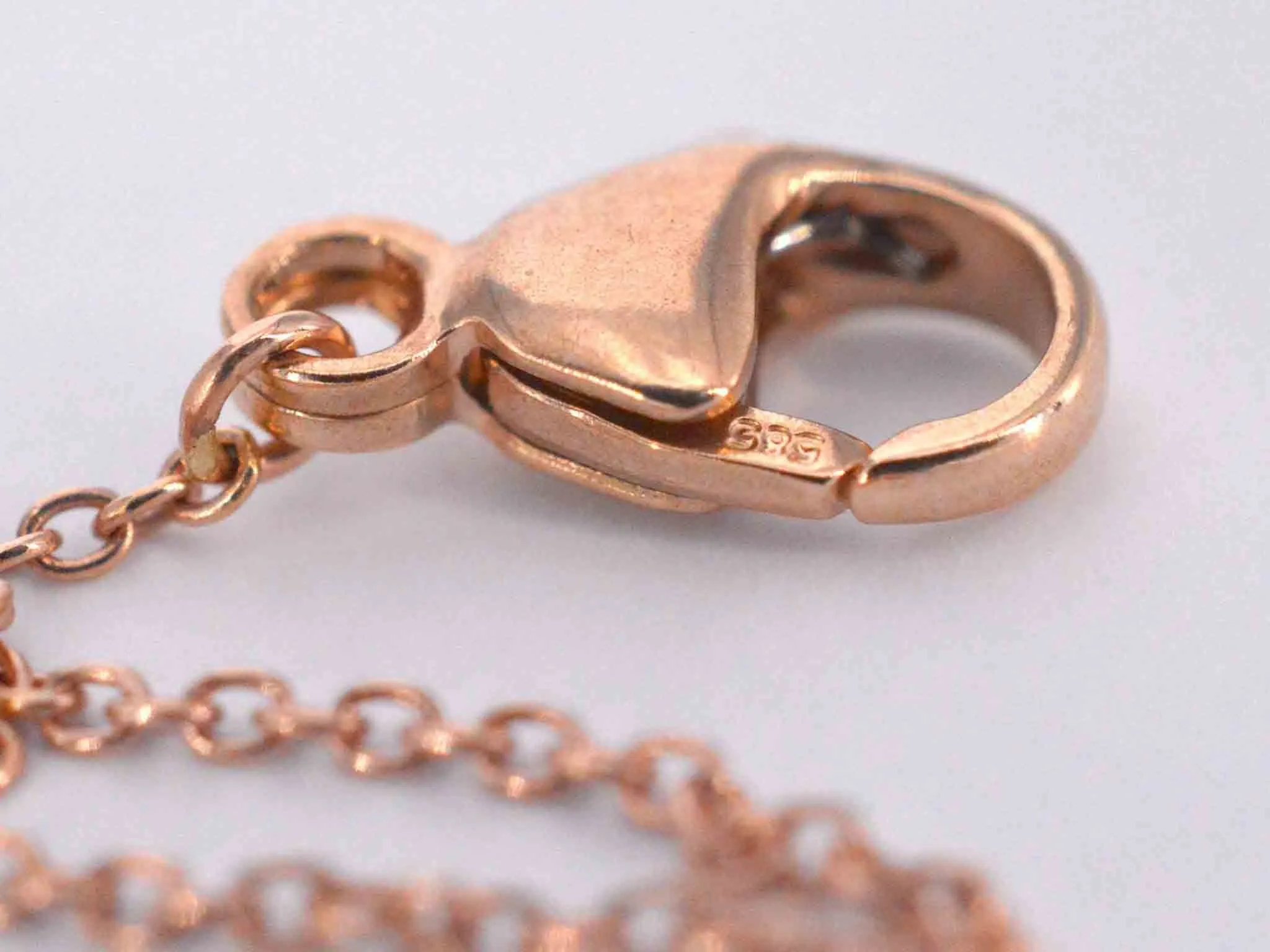 Bracelet en or rose avec cœur en diamant 0,10 carat sold by 58 Facettes product image thumbnail 5