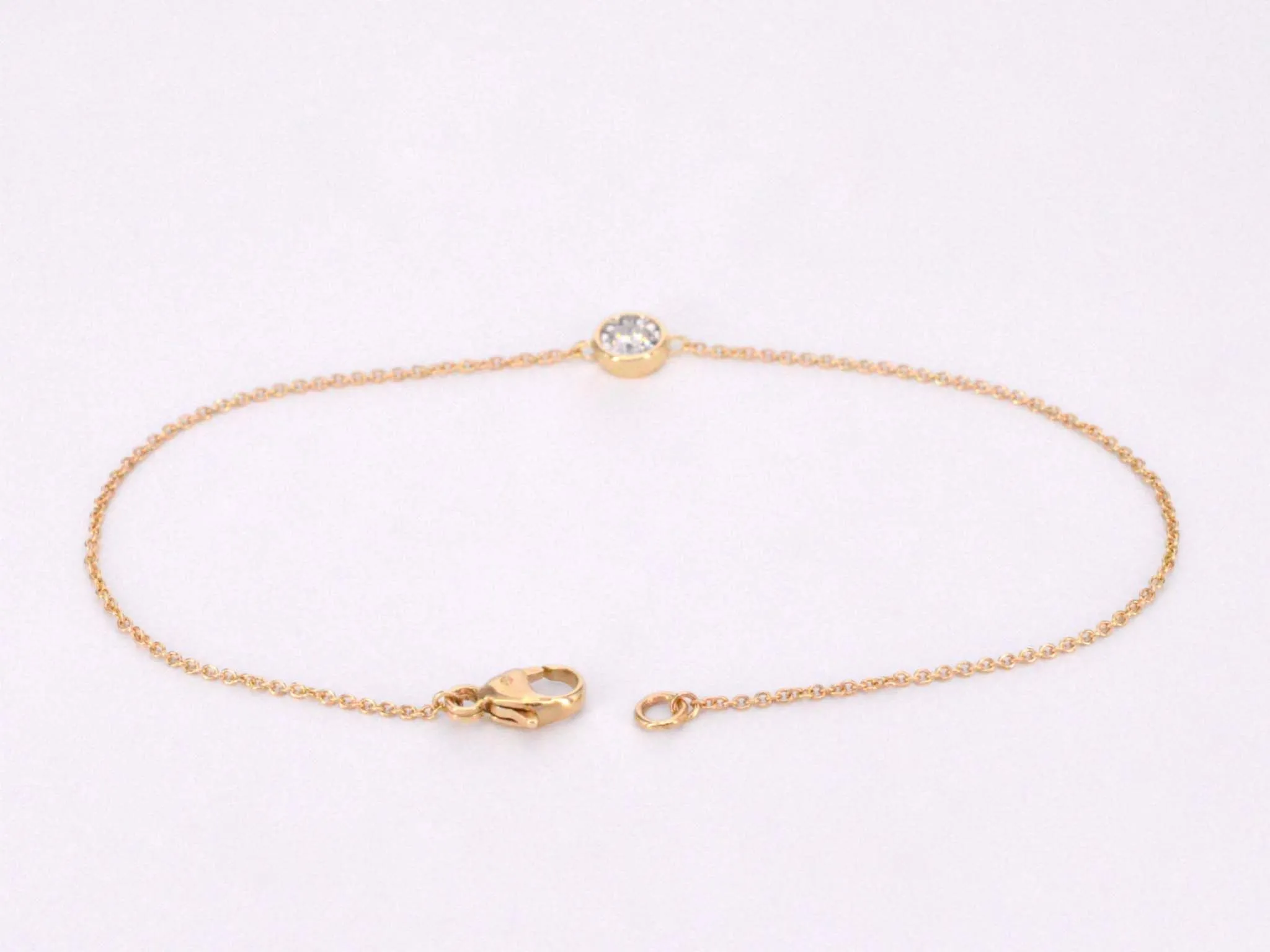Bracelet en or rose avec diamant de 0,10 carat sold by 58 Facettes product image thumbnail 5