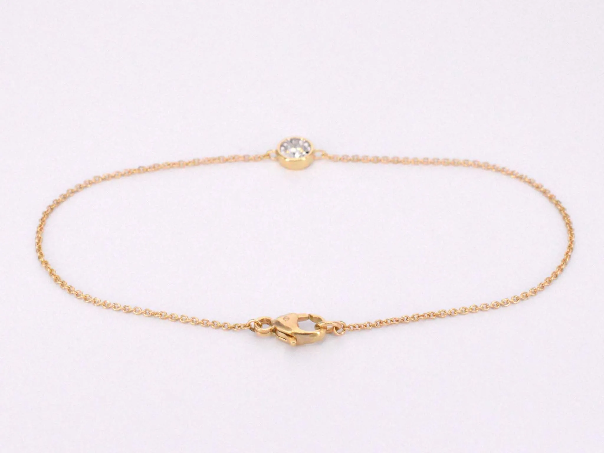 Bracelet en or rose avec diamant de 0,10 carat sold by 58 Facettes product image thumbnail 3