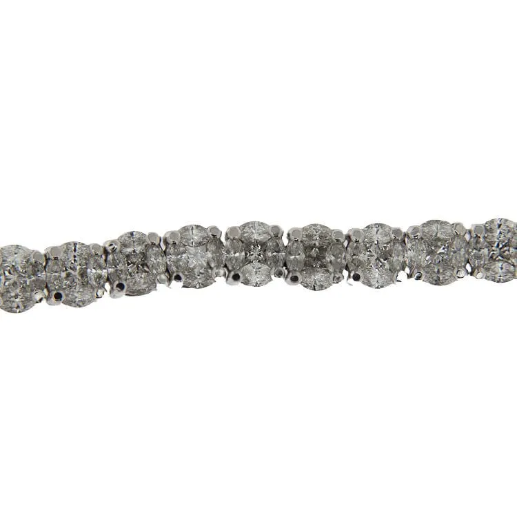 Bracelet tennis en or blanc, diamants sold by 58 Facettes product image thumbnail 4